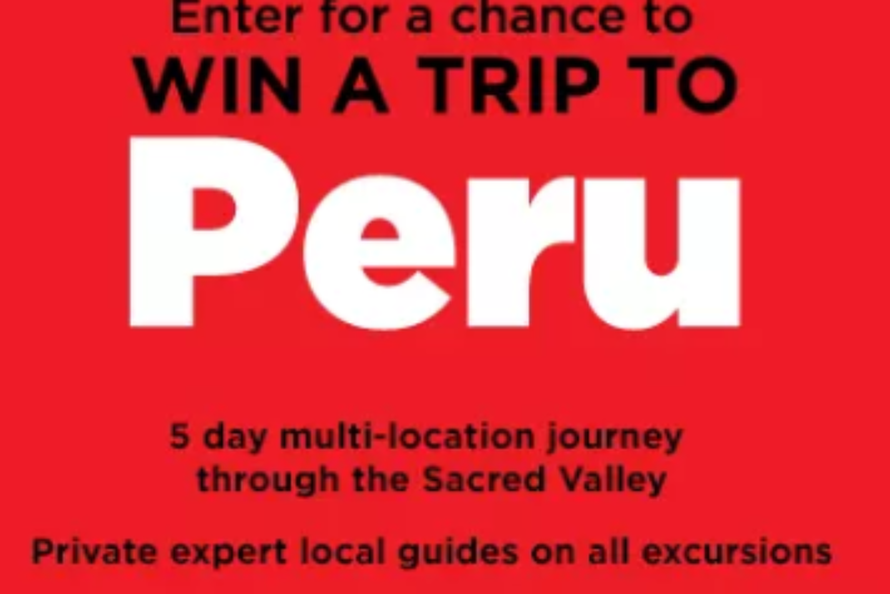 Win Trip to Peru