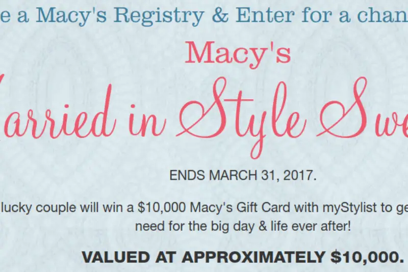 Win $10K Macy's Shopping Spree