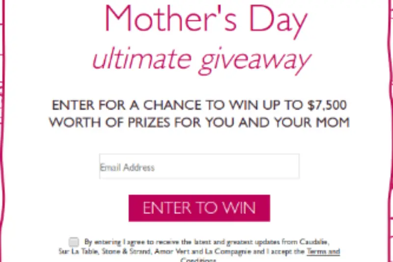 Win Mother's Day Giveaways