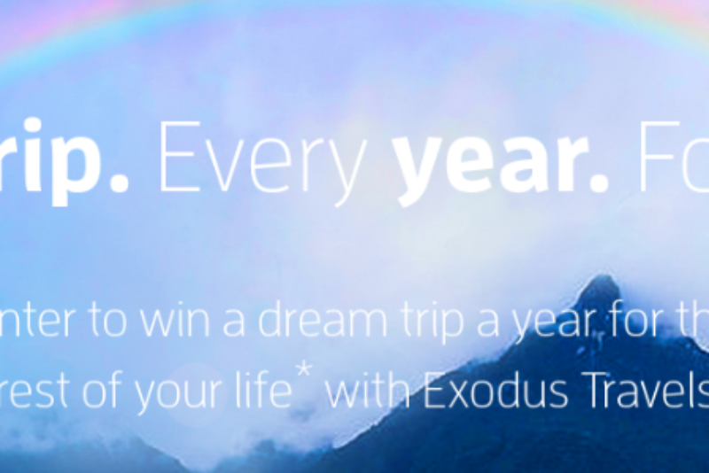 Win A Yearly Trip for Life