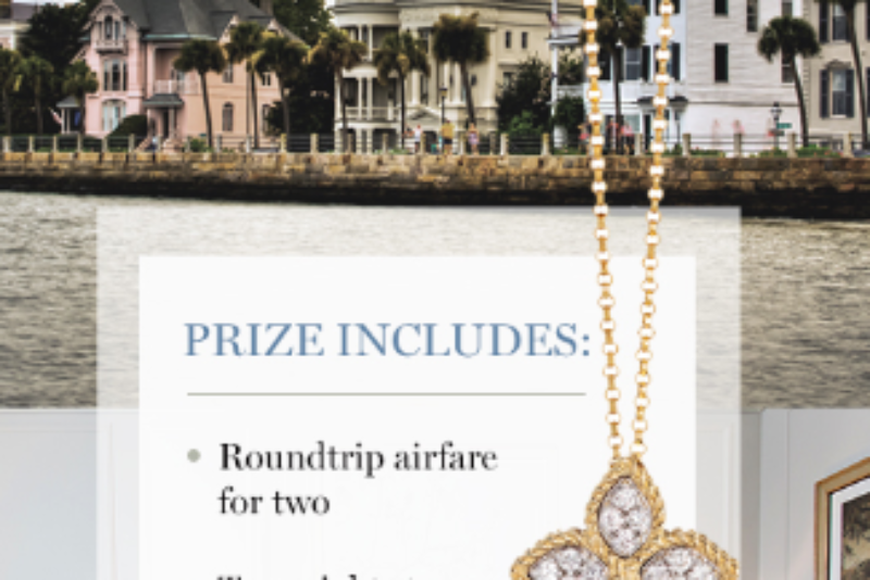 Win A Trip to Charleston & Diamond Necklace