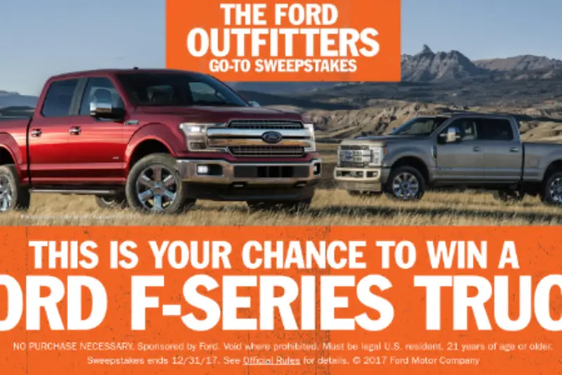 Win A Ford F-Series Truck & An Outfitting Adventure