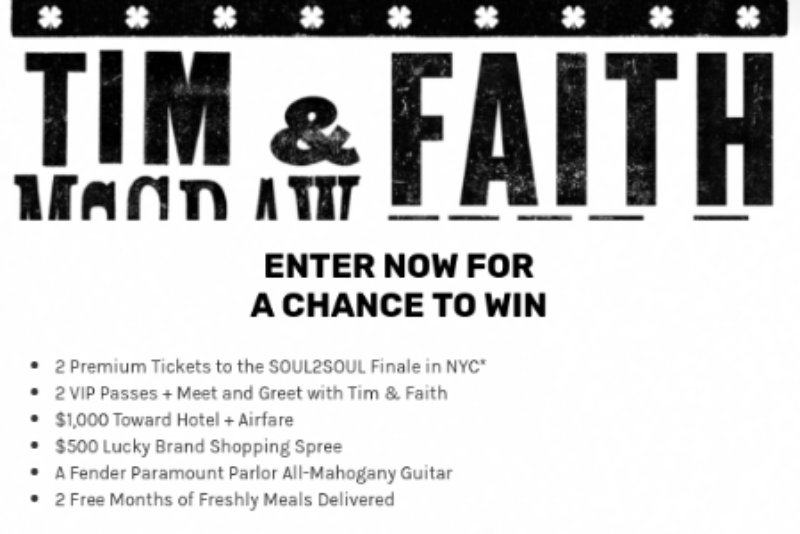 Win A Trip To See Faith Hill & Tim McGraw