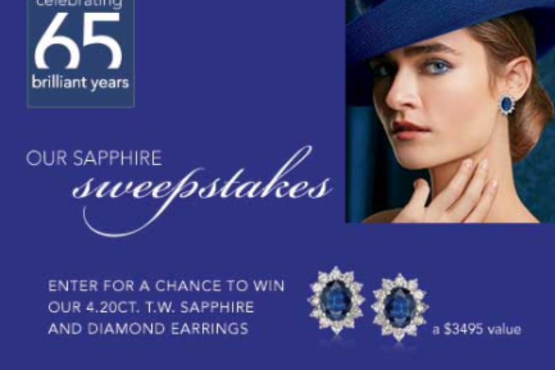 Win Sapphire & Diamond Earrings