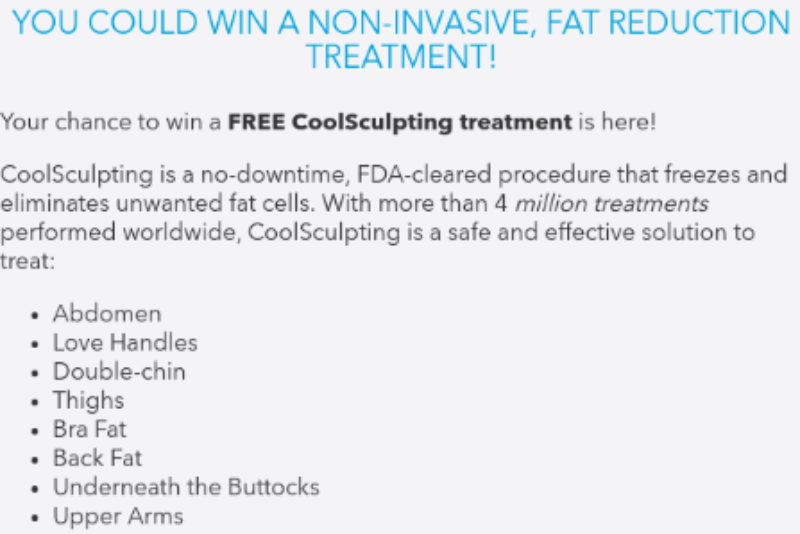Win A CoolSculpting Treatment