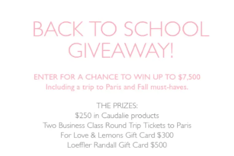 Win An Adult Back to School Giveaway