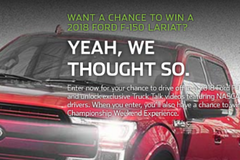 Win A Ford F-150 & Trip to Vegas