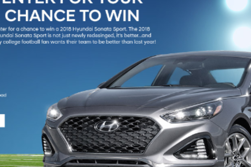 Win A 2018 Hyundai Sonata Sport