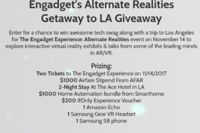 Win a $1K Smart Home Electrionics & Trip to LA