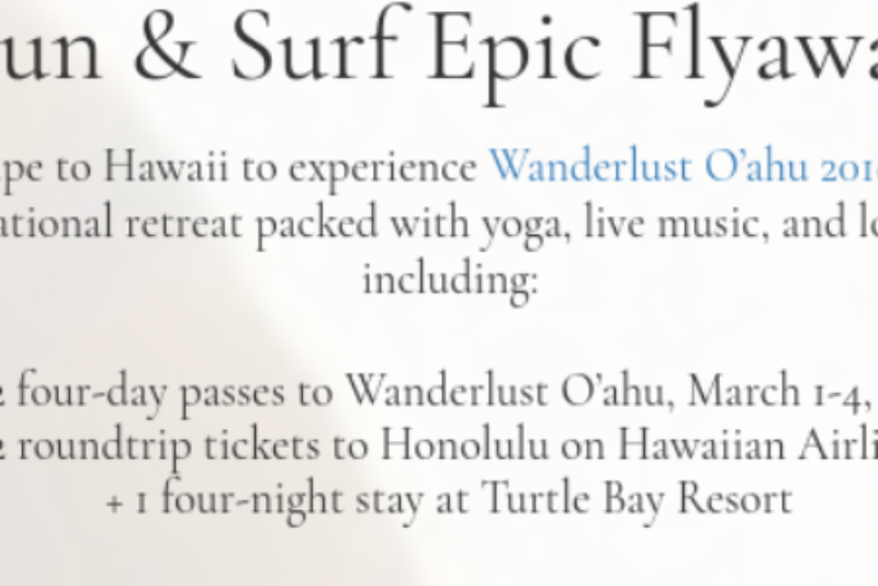 Win A Trip To Hawaii