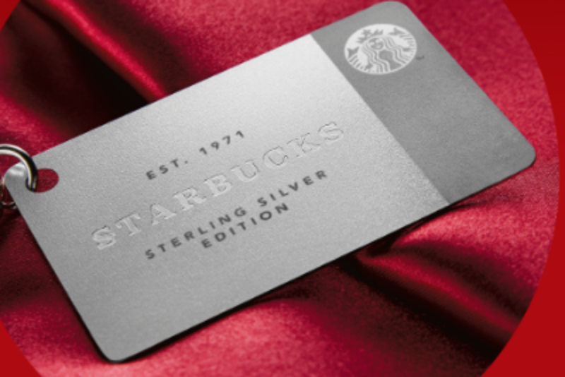 Win A $300 Sterling Silver Starbucks Card