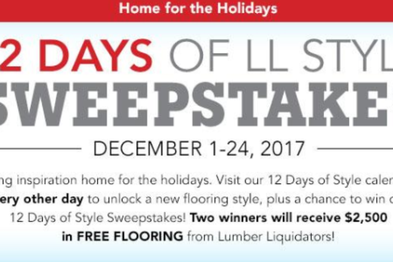 Win A $2.5K Lumber Liquidators Gift Card