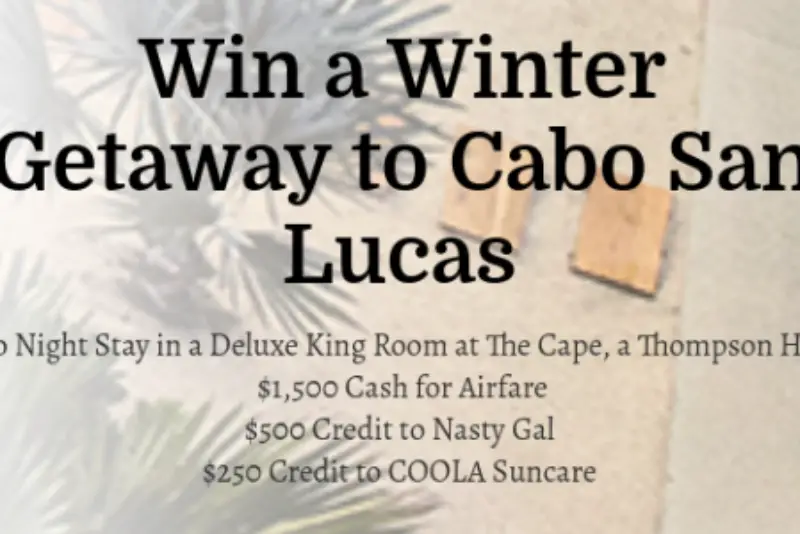 Win A Trip to Cabo San Lucas