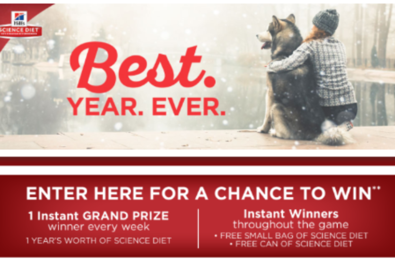 Win A Year's Worth of Science Diet Pet Food