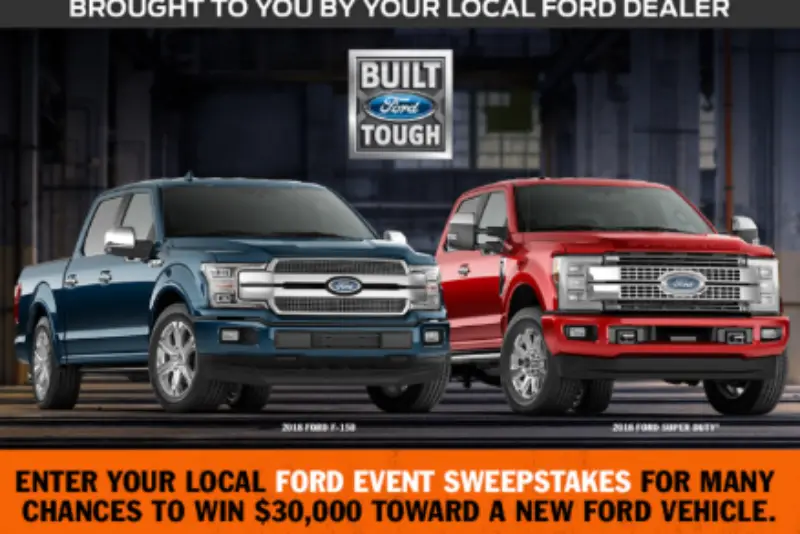Win a 2018 Ford Vehicle