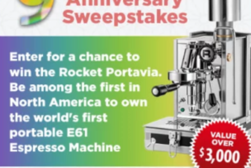 Win A Rocket Portvia Espresso Machine