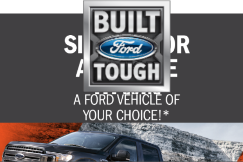 Win A Ford Vehicle of Your Choice