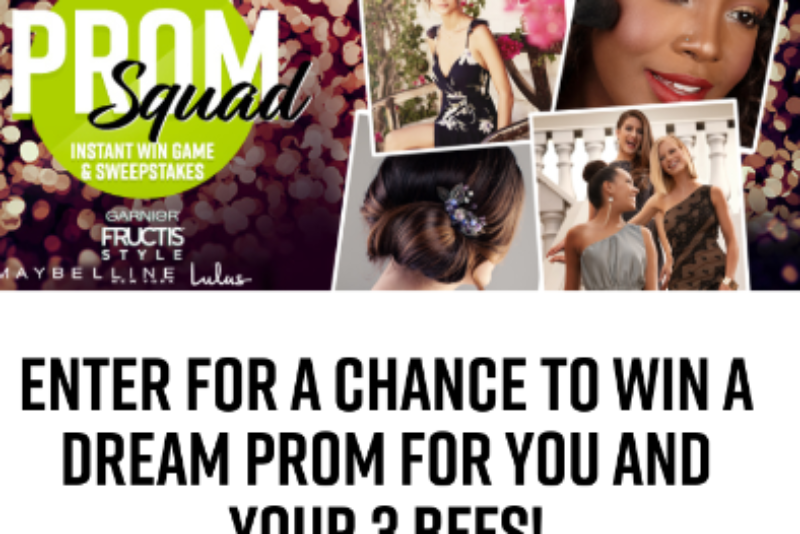 Win A Dream Prom for You and Your 3 Friends