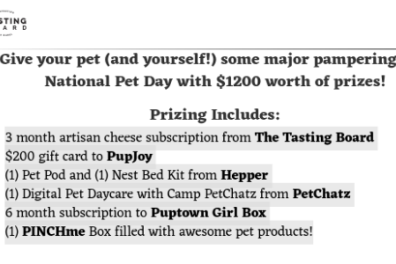 Win $1,200 Worth Of Pampering For You & Your Pet
