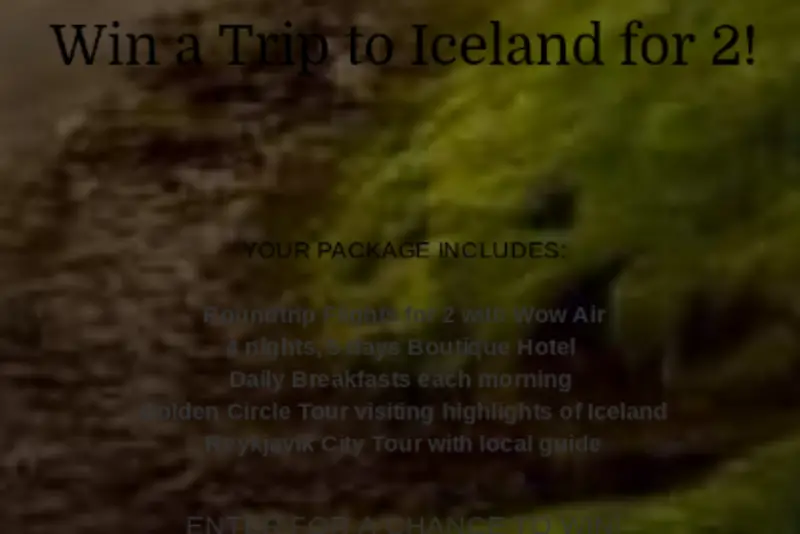 Win A Trip to Iceland