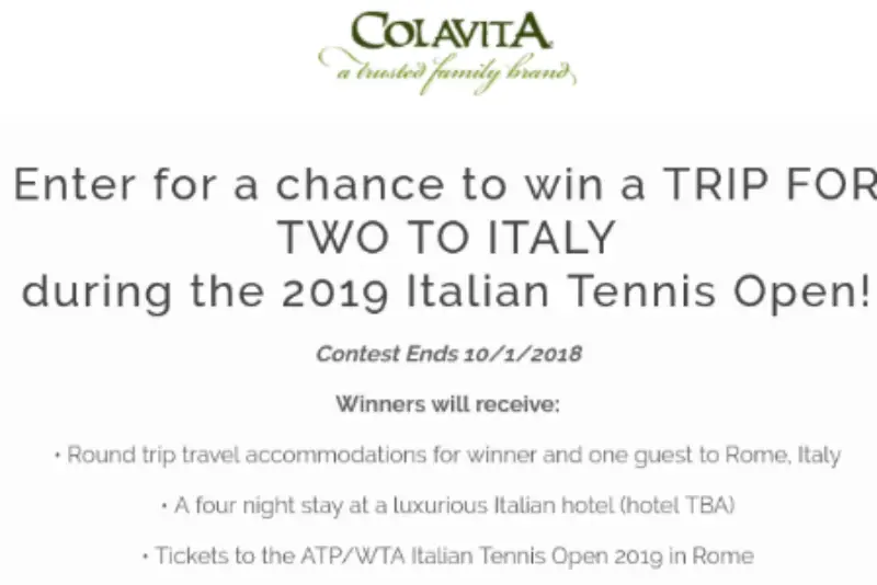 Win A Trip to Rome For Italian Tennis Open