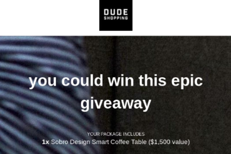 Win A Smart Coffee Table