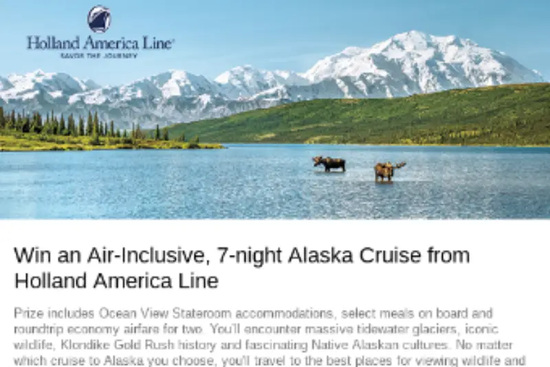 Win An Alaska Cruise