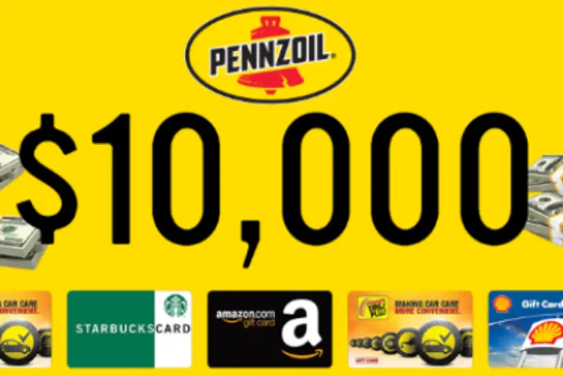 Win $10,000 With Pennzoil & More!