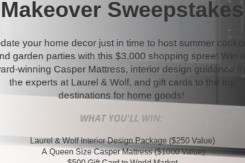 Win A Casper Mattress & $2K Shopping Spree