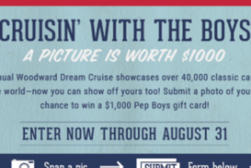 Win a $1,000 Pep Boys Gift Card