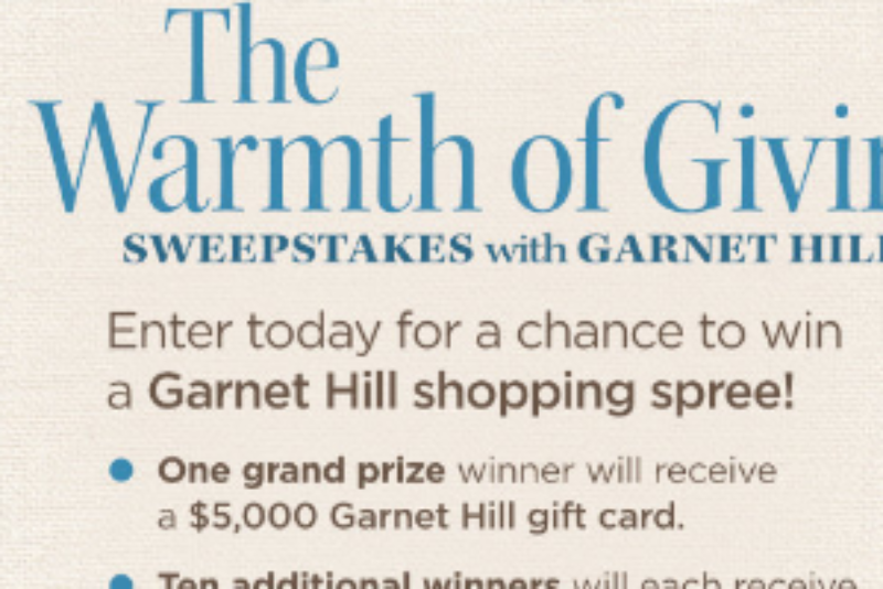 Win a $5K Garnet Hill Gift Card