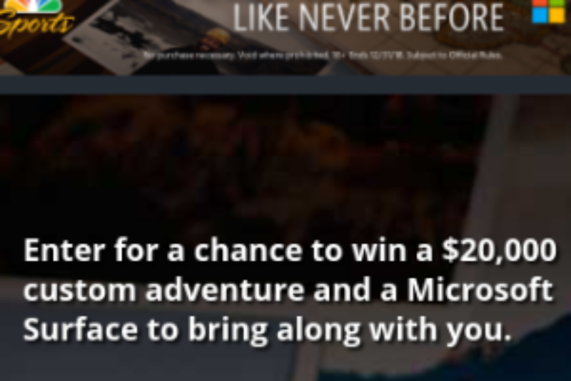Win a $20K Custom Adventure + Microsoft Surface