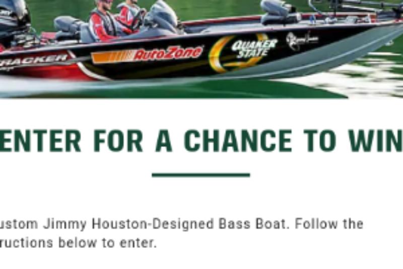 Win a Jimmy Houston Tracker Pro Team Bass Boat