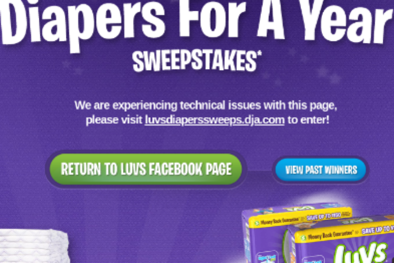 Win Luvs Diapers for a Year