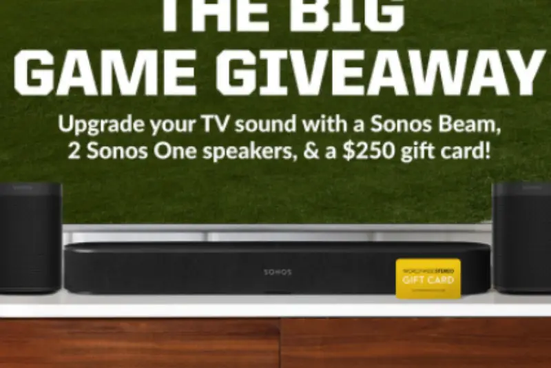 Win a Sonos Beam & 2 Sonos One Speakers