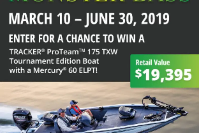 Win a TRACKER ProTeam Tournament Edition Boat