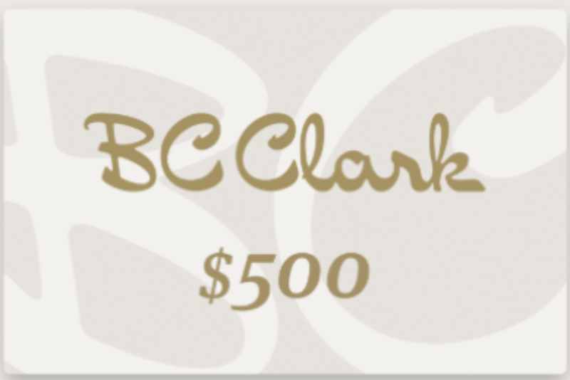 Win a $500 BC Clark Gift Card