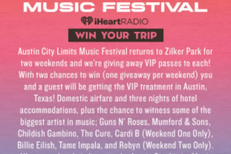 Win a Trip to the Austin City Limits Music Festival