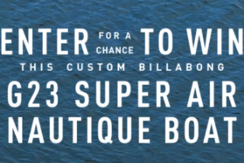 Win a $180K G23 Super Air Nautique Boat