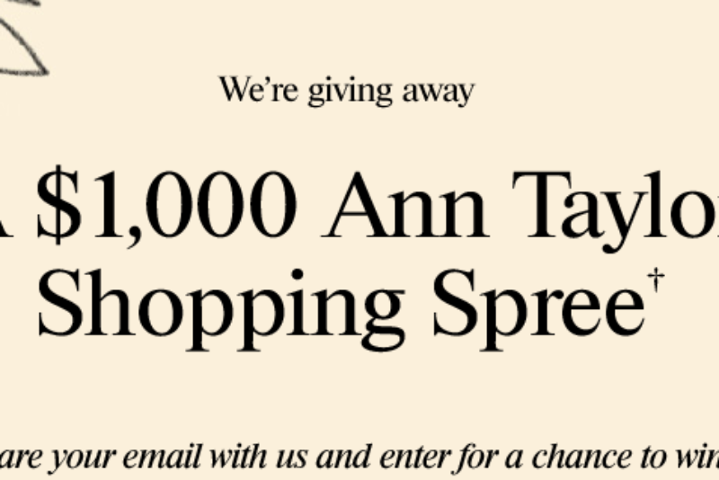 Win a $1K Ann Taylor Shopping Spree