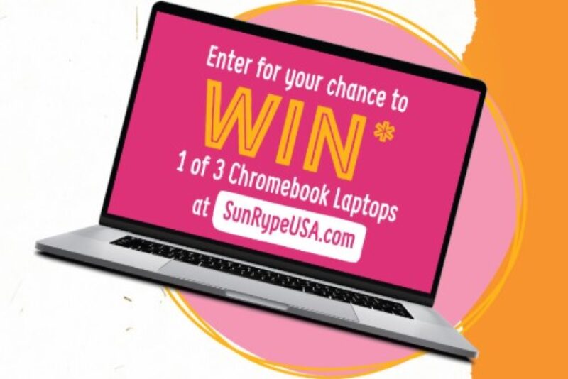 Win 1 of 3 Chromebooks from SunRype