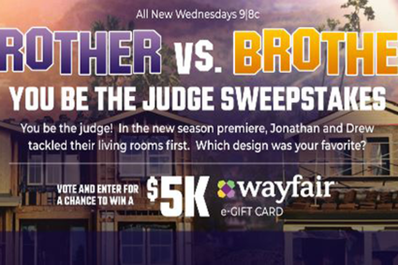 Win a $5K Wayfair E-Gift Card from HGTV
