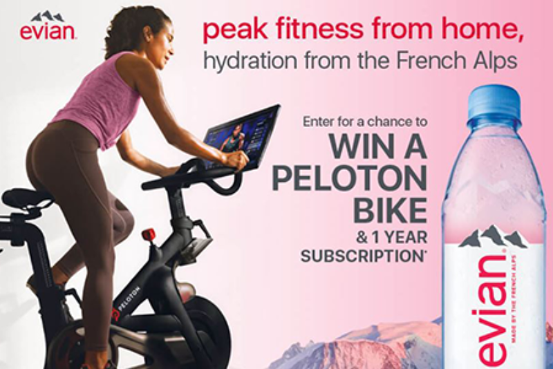 Win a Peloton Fitness Bike from Evian