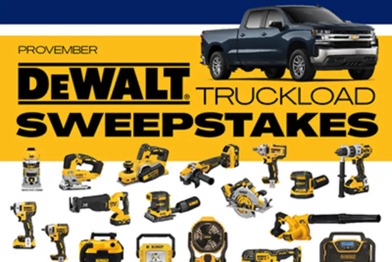 Win a 2021 Chevy Silverado Truck + DEWALT Tools