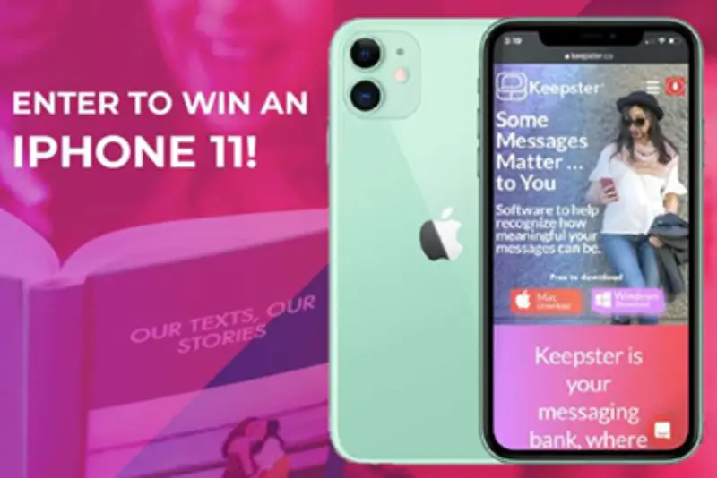 Win an iPhone 11 from Keepster