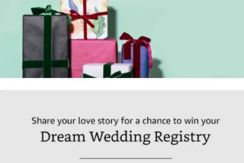 Win $25,000 in Amazon Wedding Registry Products
