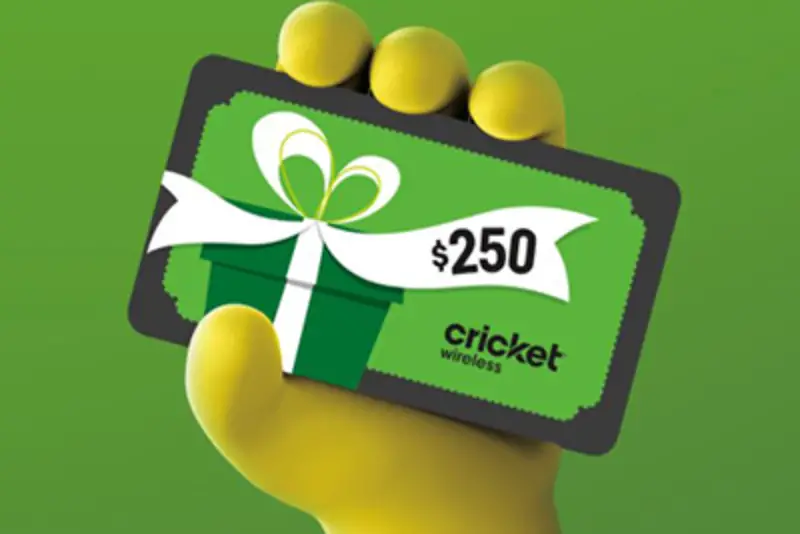 Win a $250 VISA Gift Card from Cricket Wireless