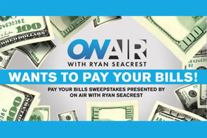 Win $2,500 from Ryan Seacrest