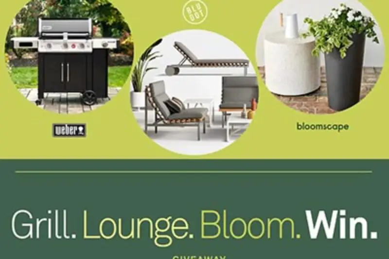 Win a Weber Smart Grill, Blu Dot Shopping Spree, and Bloomscape Plants