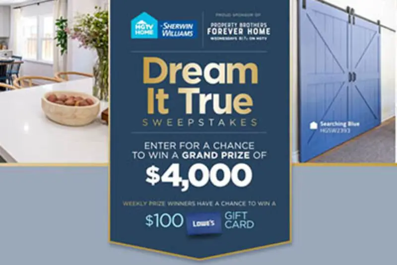 Win $4,000 or a Lowe's Gift Card from HGTV